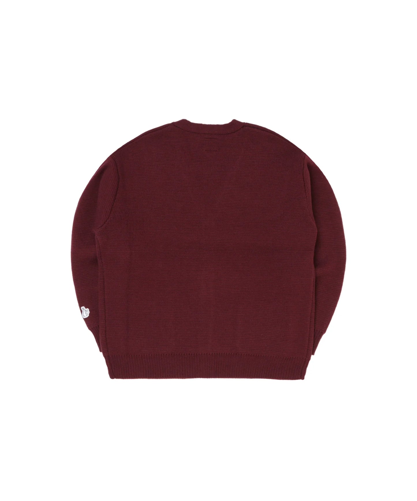 Embroidery Emblem Logo Knit Cardigan