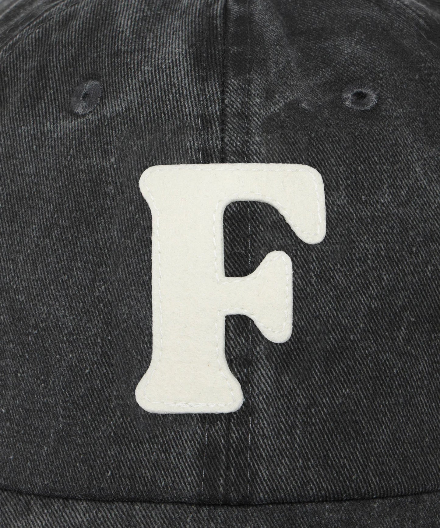 F Logo Garment Dye Cap