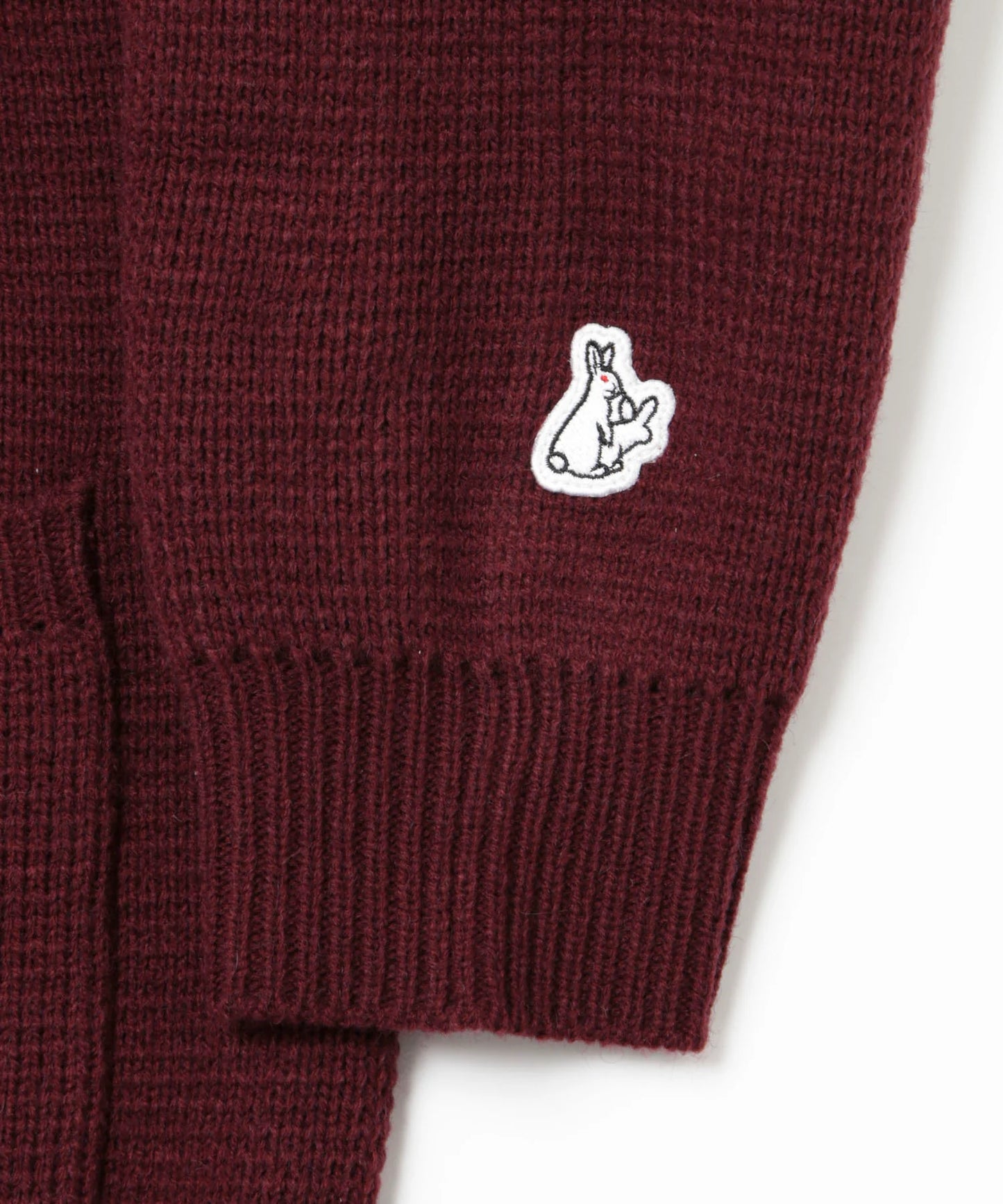 Embroidery Emblem Logo Knit Cardigan