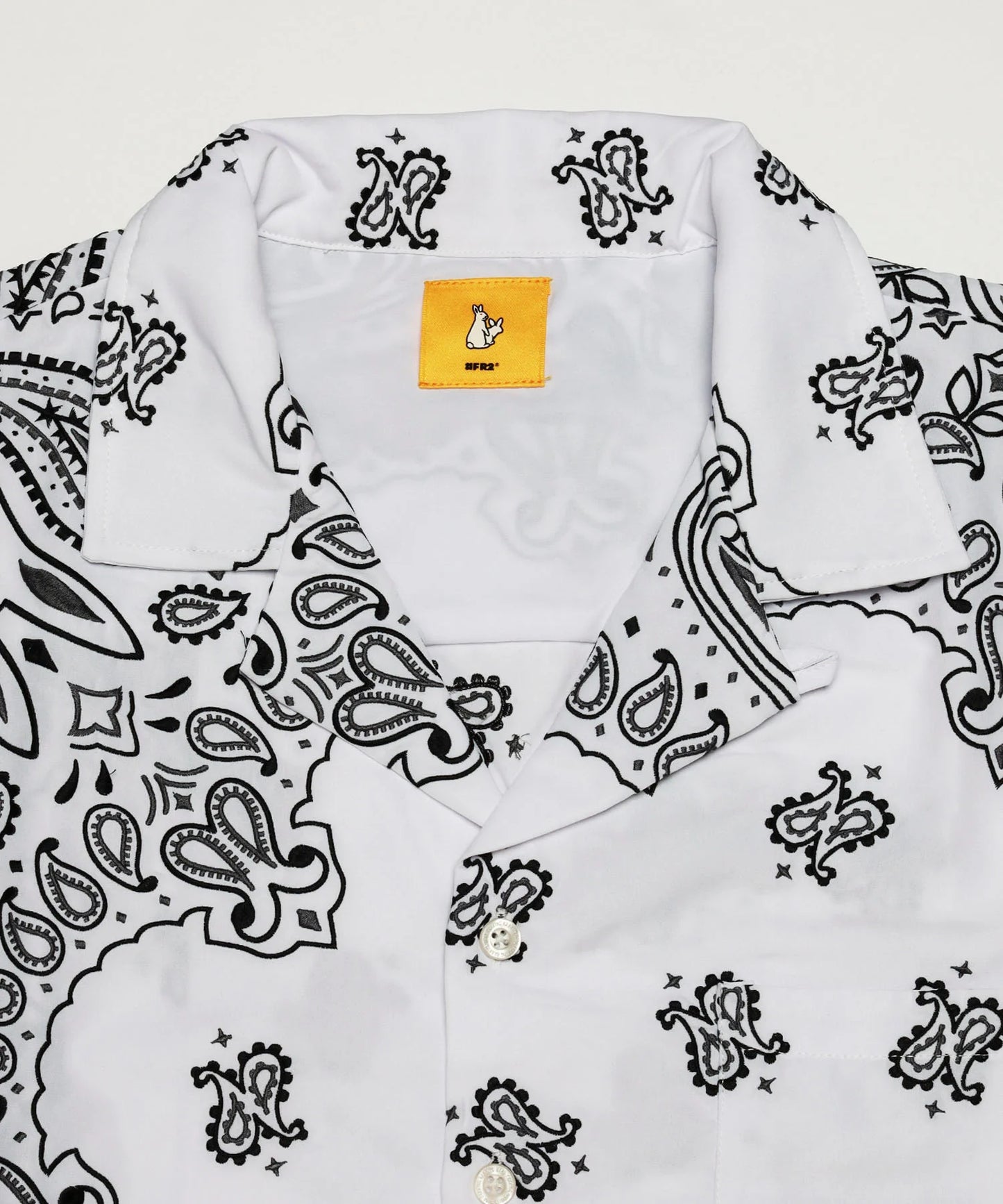Embroidery Paisley Pattern Short-sleeve Shirt