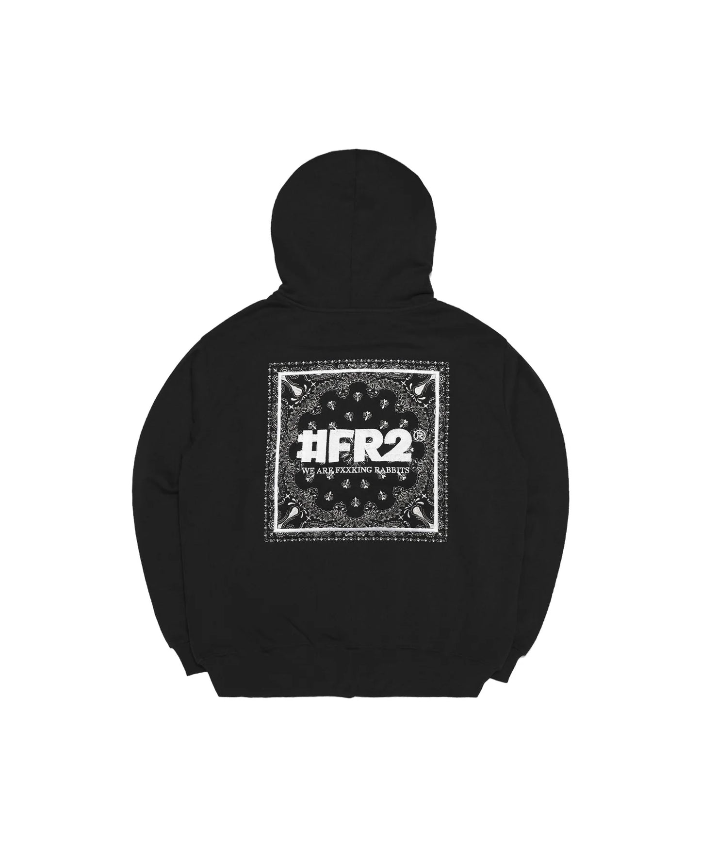 Embroidery Paisley Pattern Zip-up Hoodie