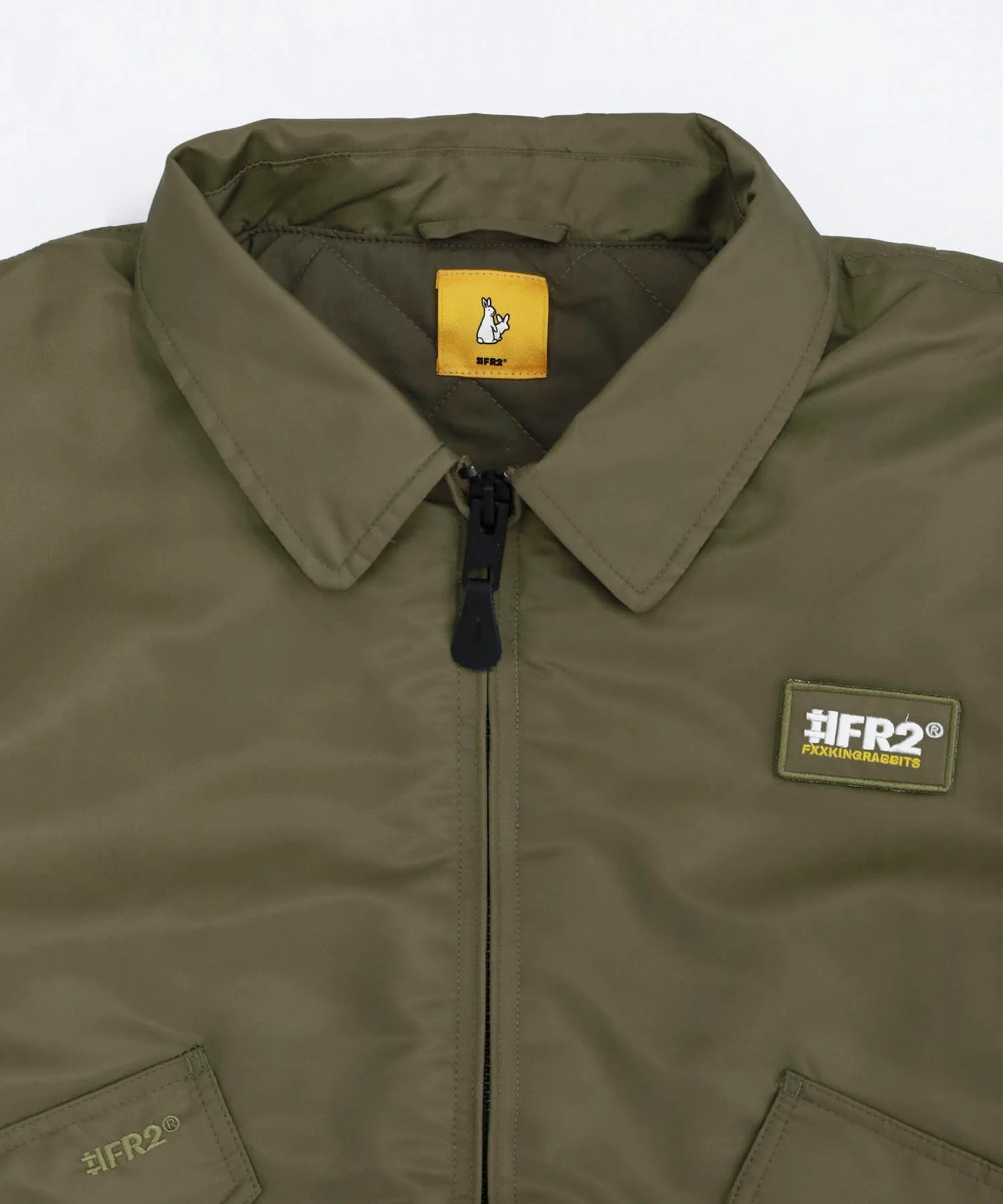 Embroidery Nylon Flight Jacket