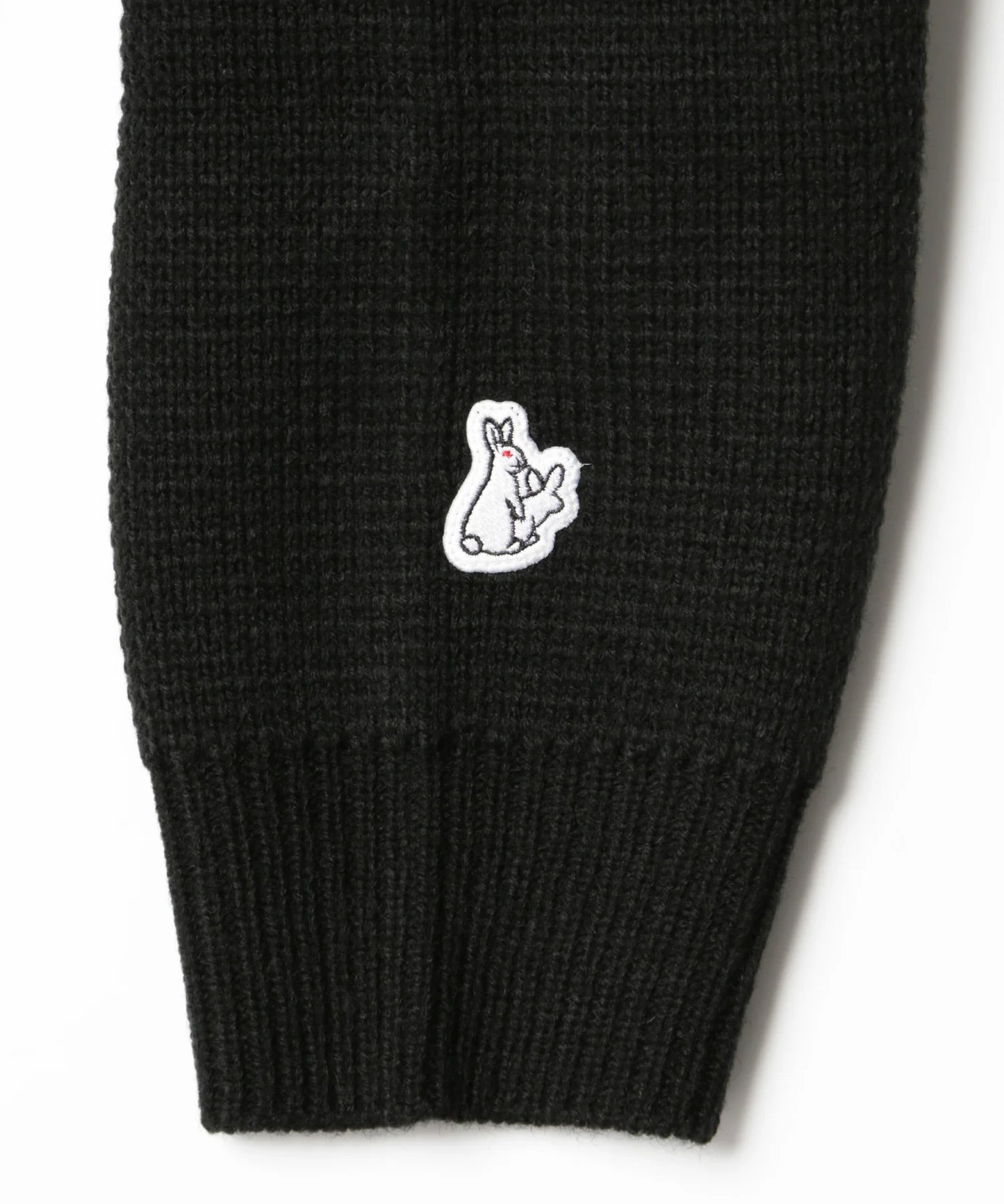 Embroidery Emblem Logo Knit Cardigan
