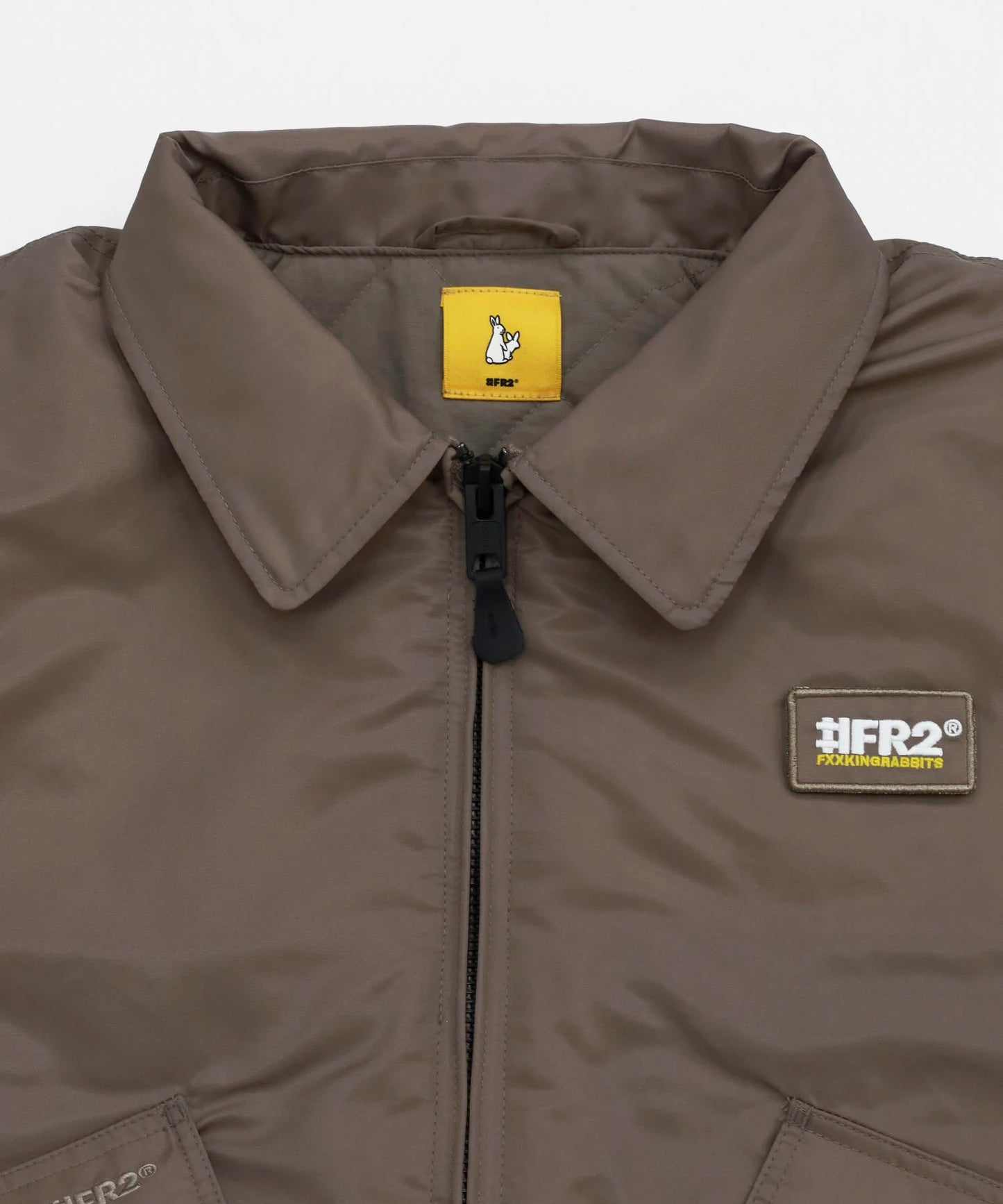 Embroidery Nylon Flight Jacket