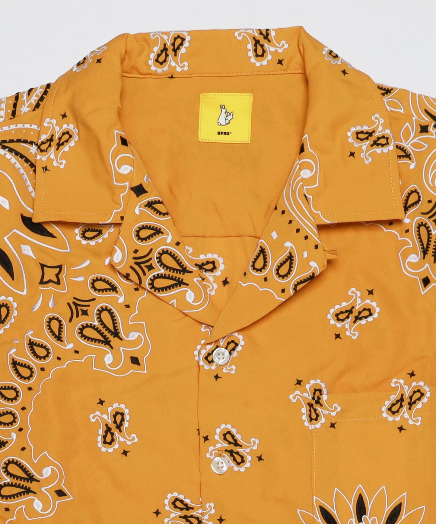 Embroidery Paisley Pattern Short-sleeve Shirt