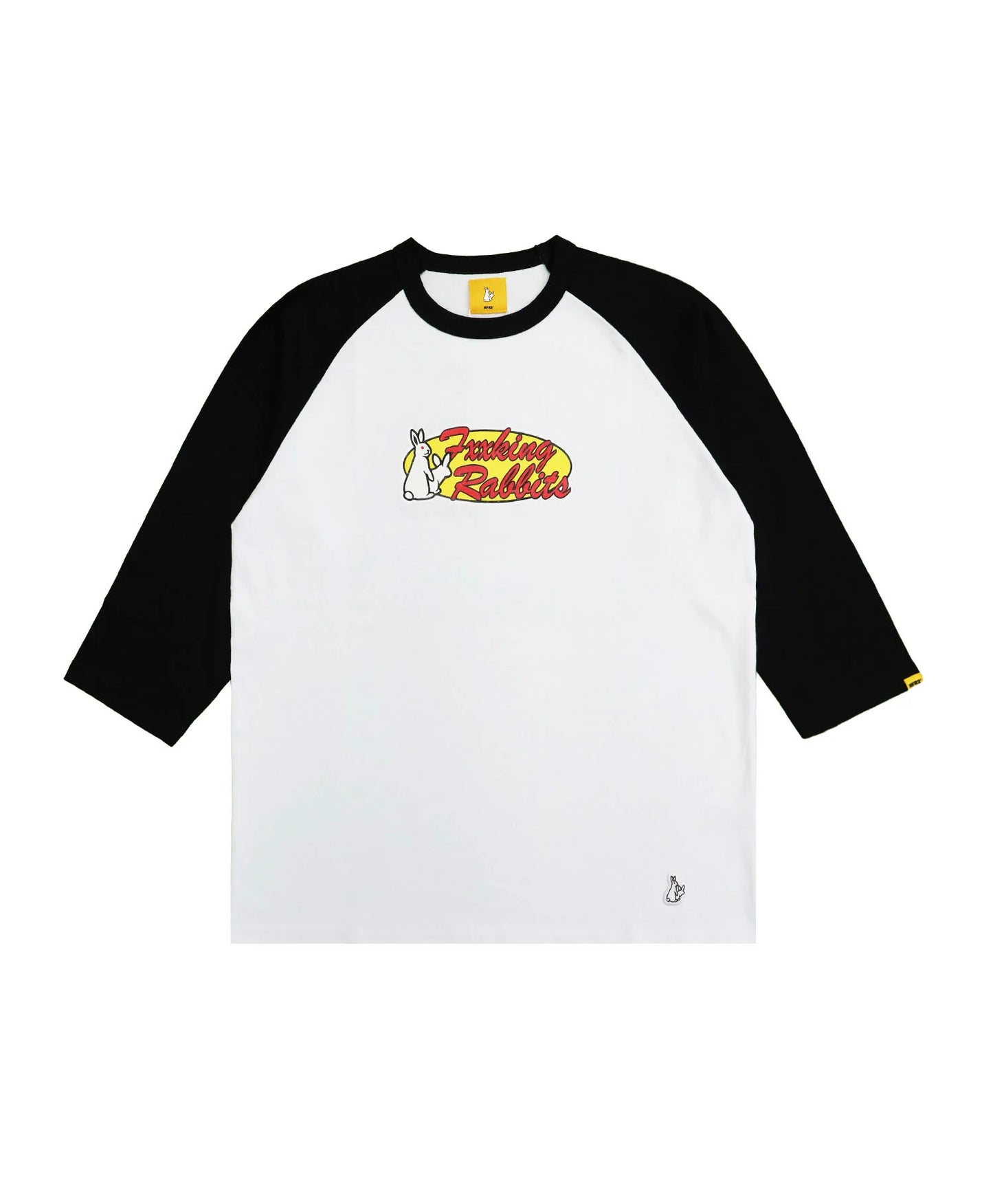 Rabbits Oval Logo Raglan-sleeve T-shirt