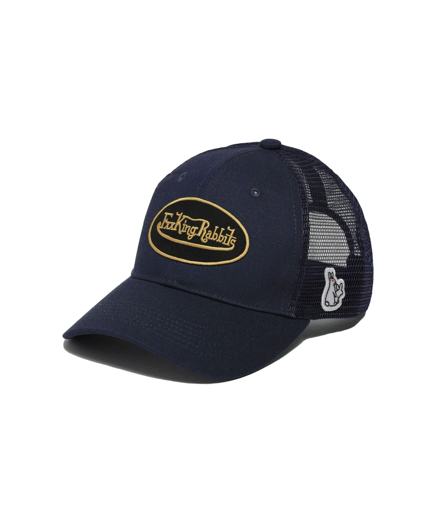 Fxxking Rabbits Logo Embroidery Mesh Cap