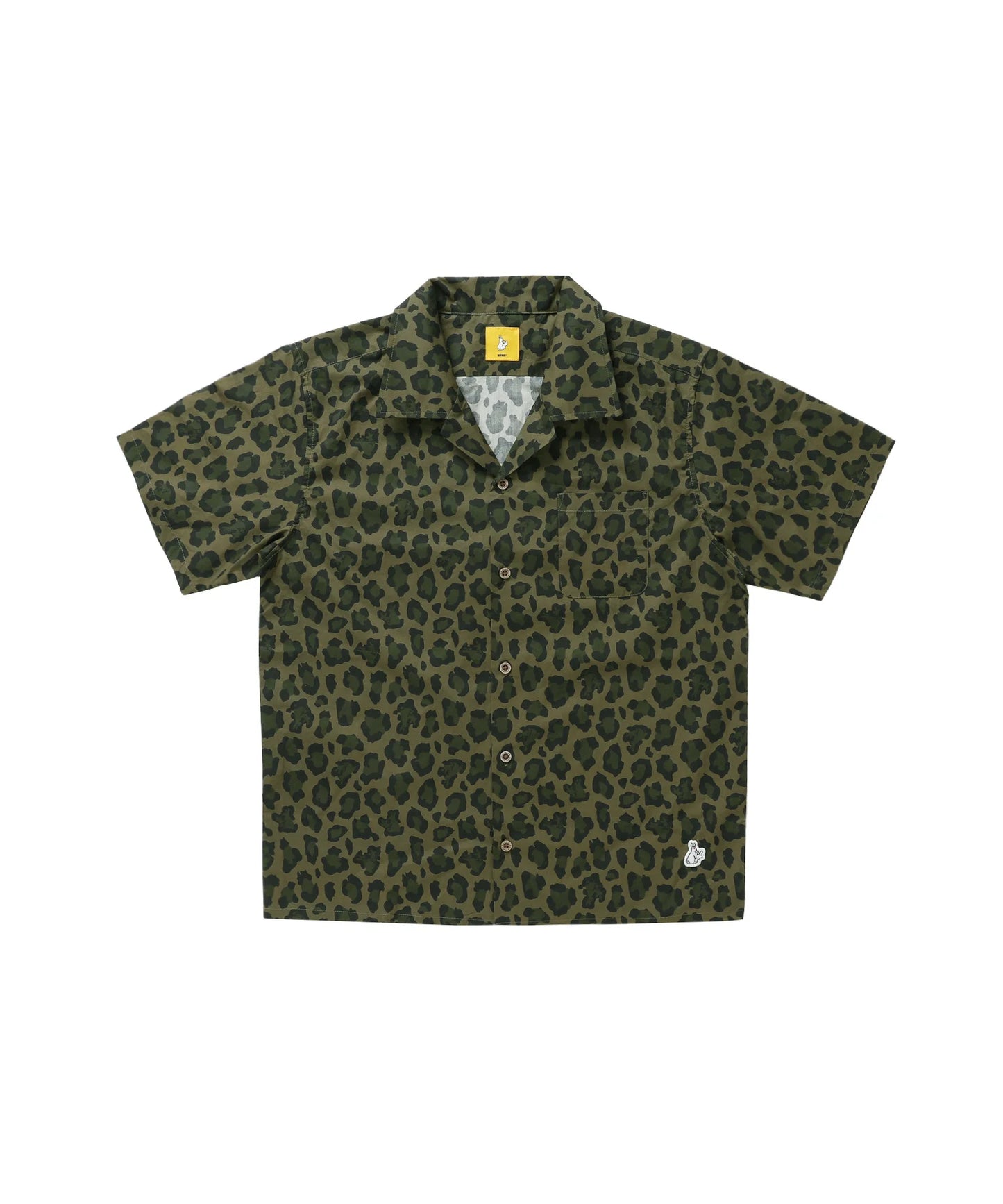Fake Leopard Open collar shirt
