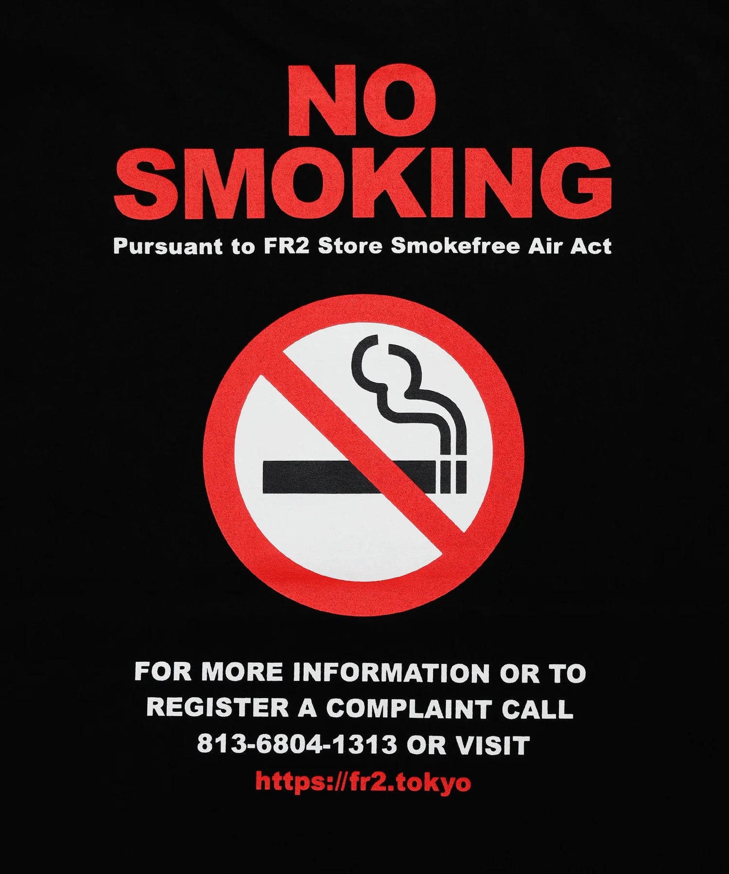 NO SMOKING Sign T-shirt
