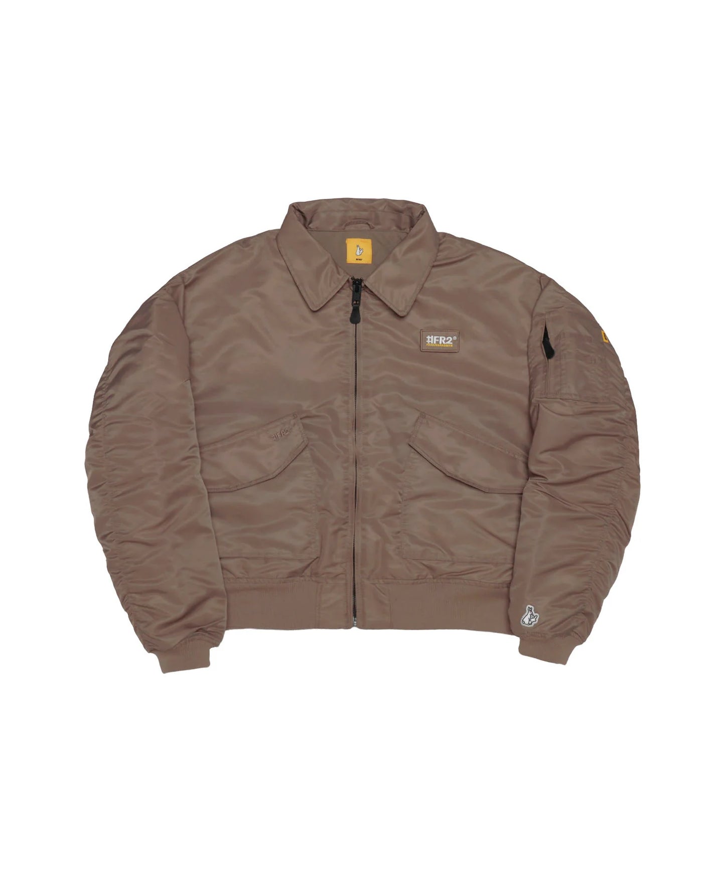 Embroidery Nylon Flight Jacket