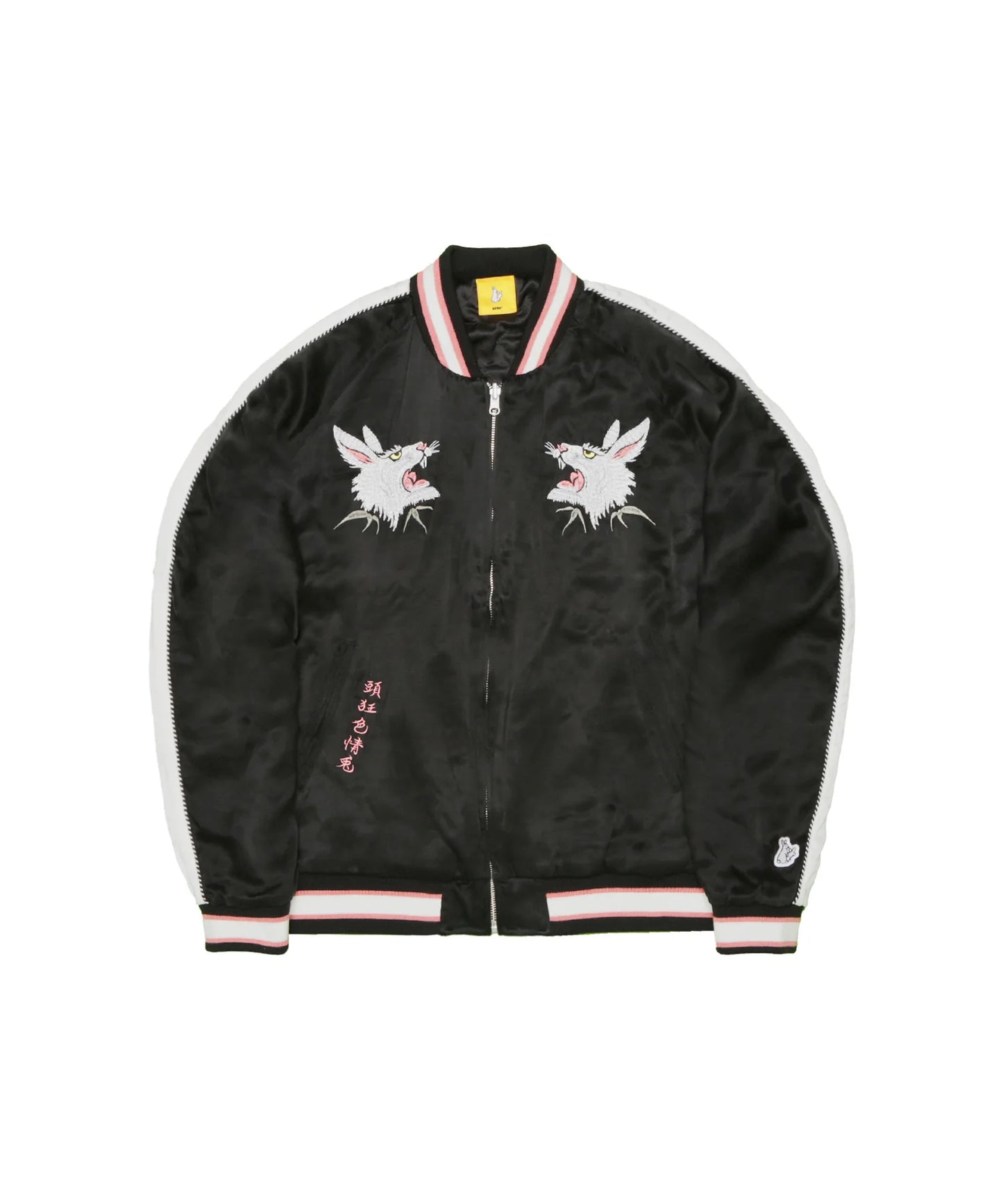Rabbits Dragon Embroidery Reversible Souvenir Jacket