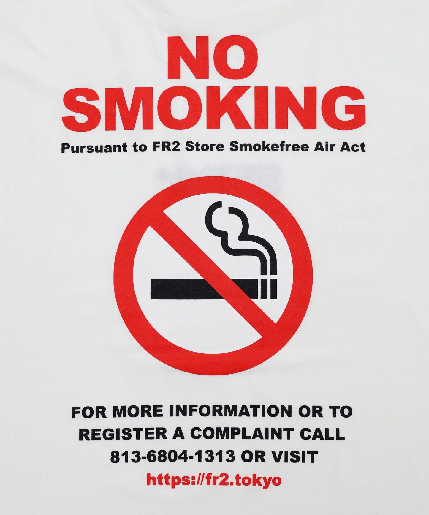 NO SMOKING Sign T-shirt