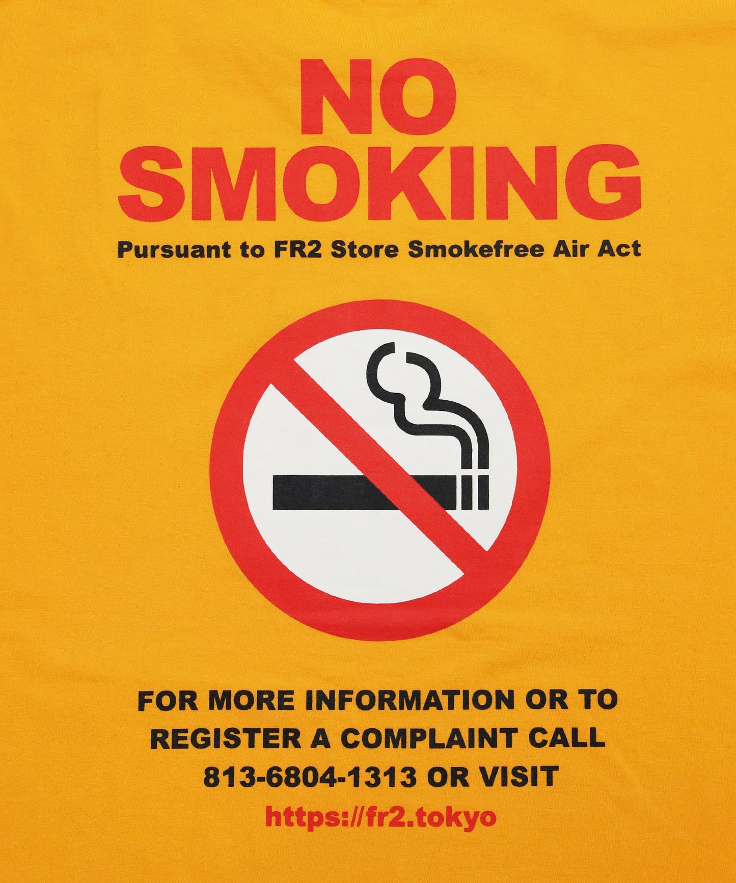 NO SMOKING Sign T-shirt