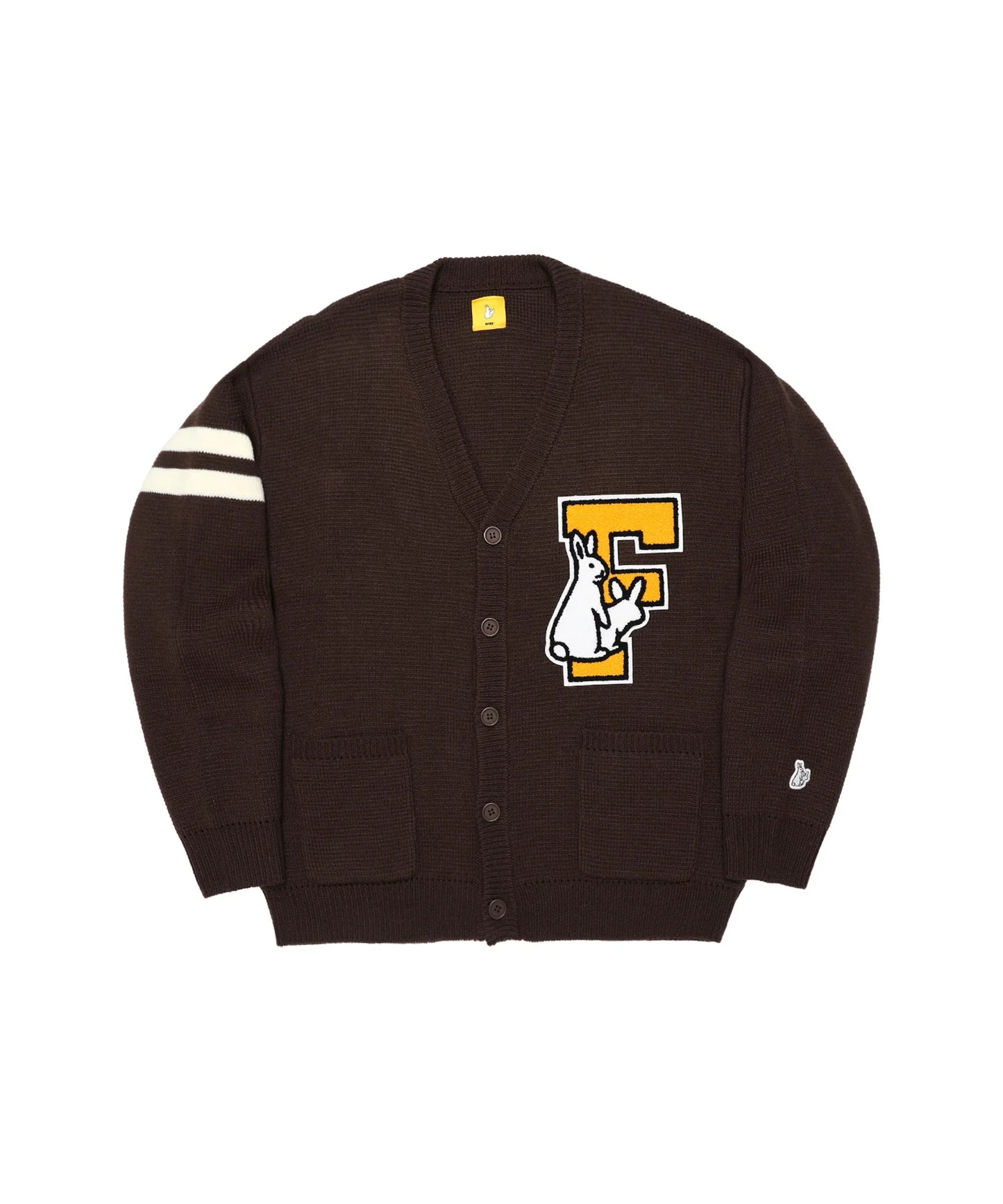 F Logo Lettered Cardigan