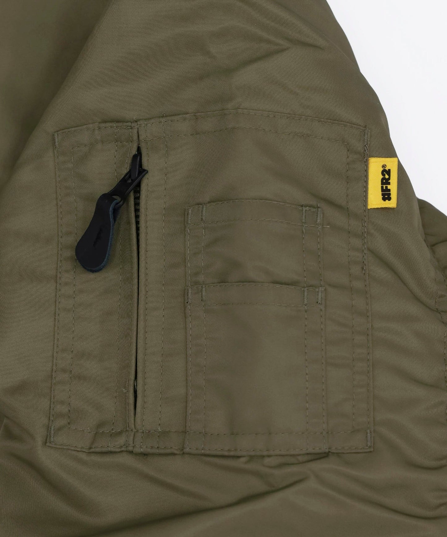 Embroidery Nylon Flight Jacket