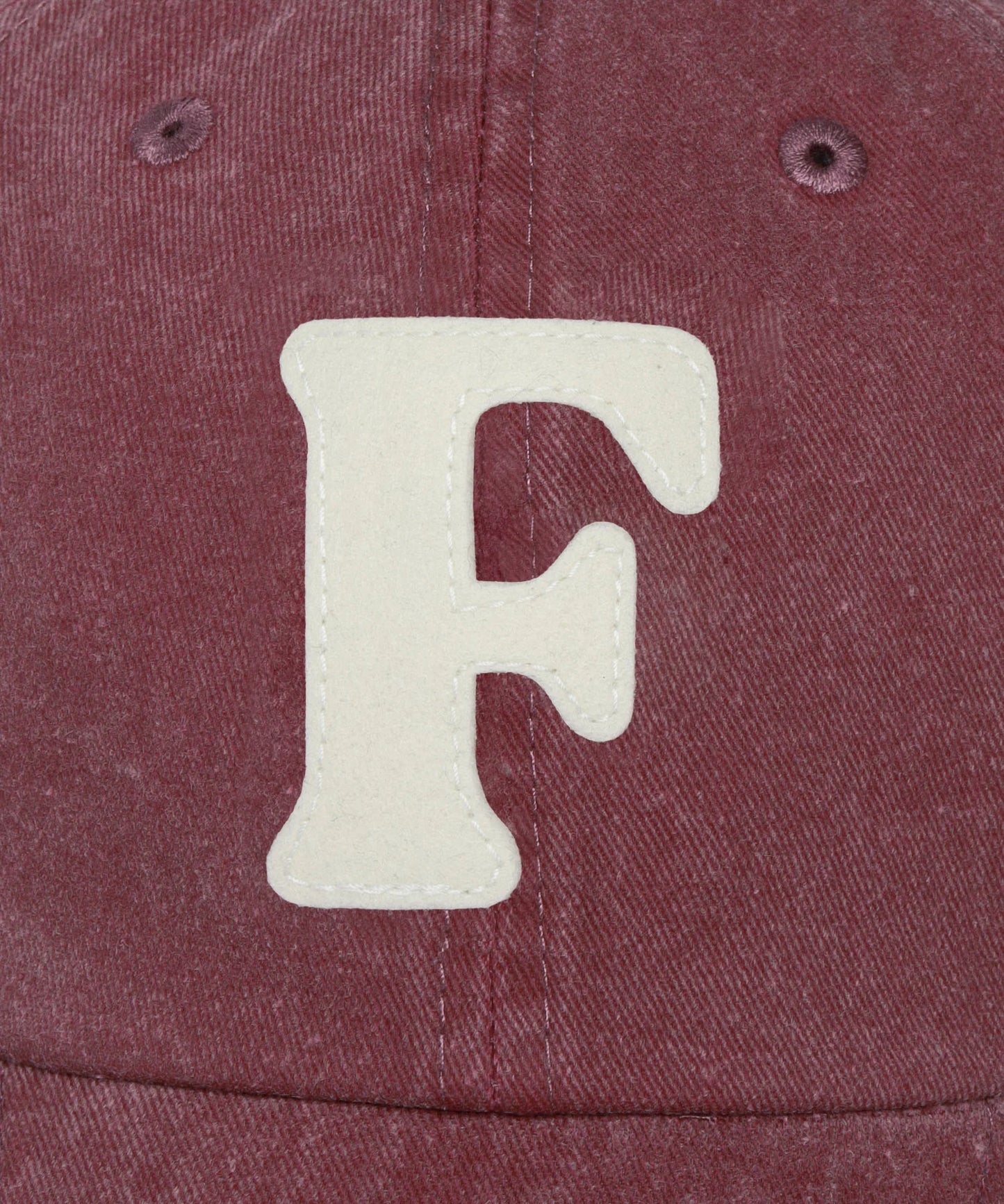 F Logo Garment Dye Cap