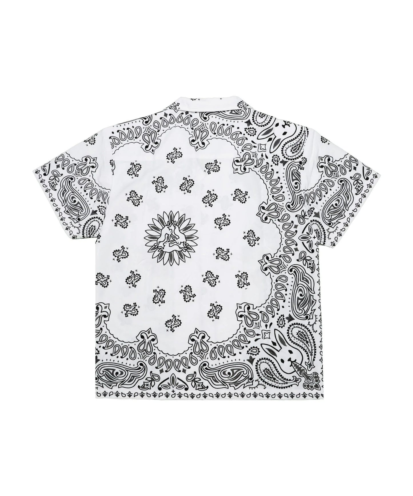 Embroidery Paisley Pattern Short-sleeve Shirt