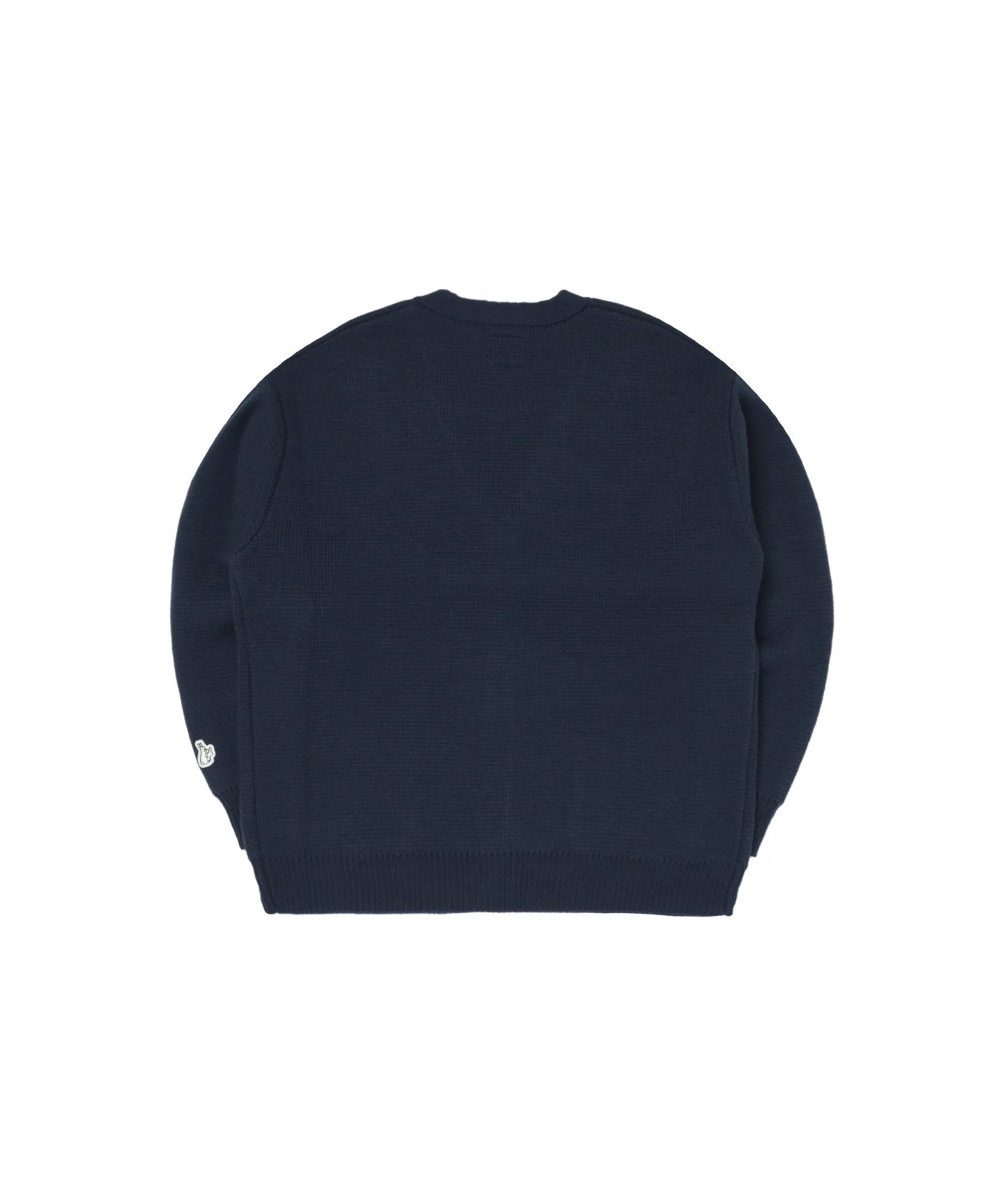 Embroidery Emblem Logo Knit Cardigan