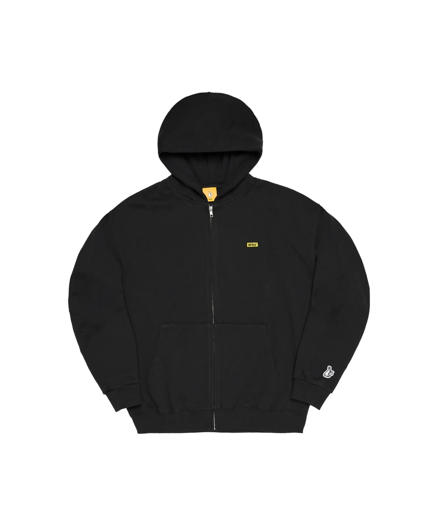 USA Cotton Small Box Logo Embroidery Zip Hoodie