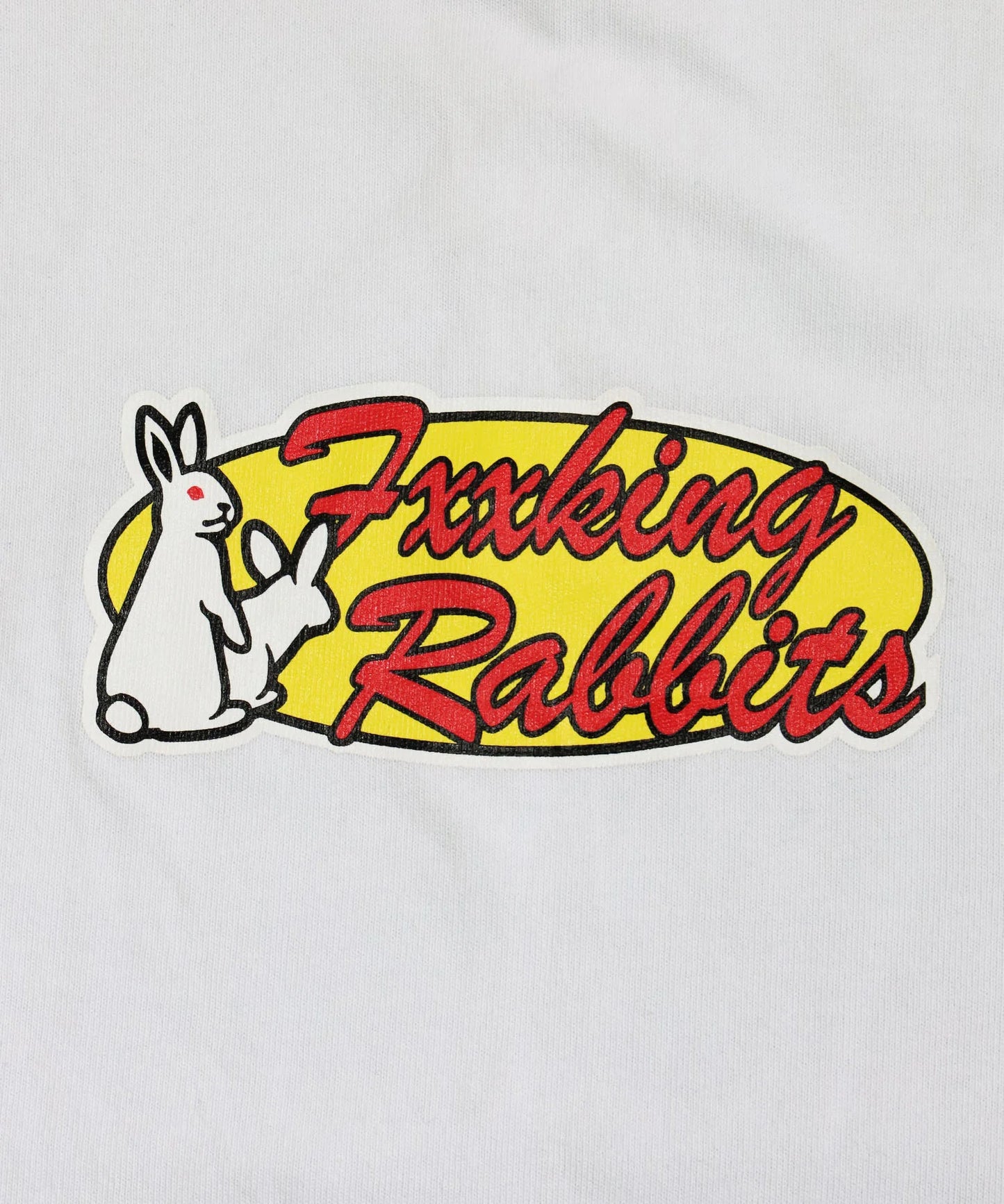 Rabbits Oval Logo Raglan-sleeve T-shirt