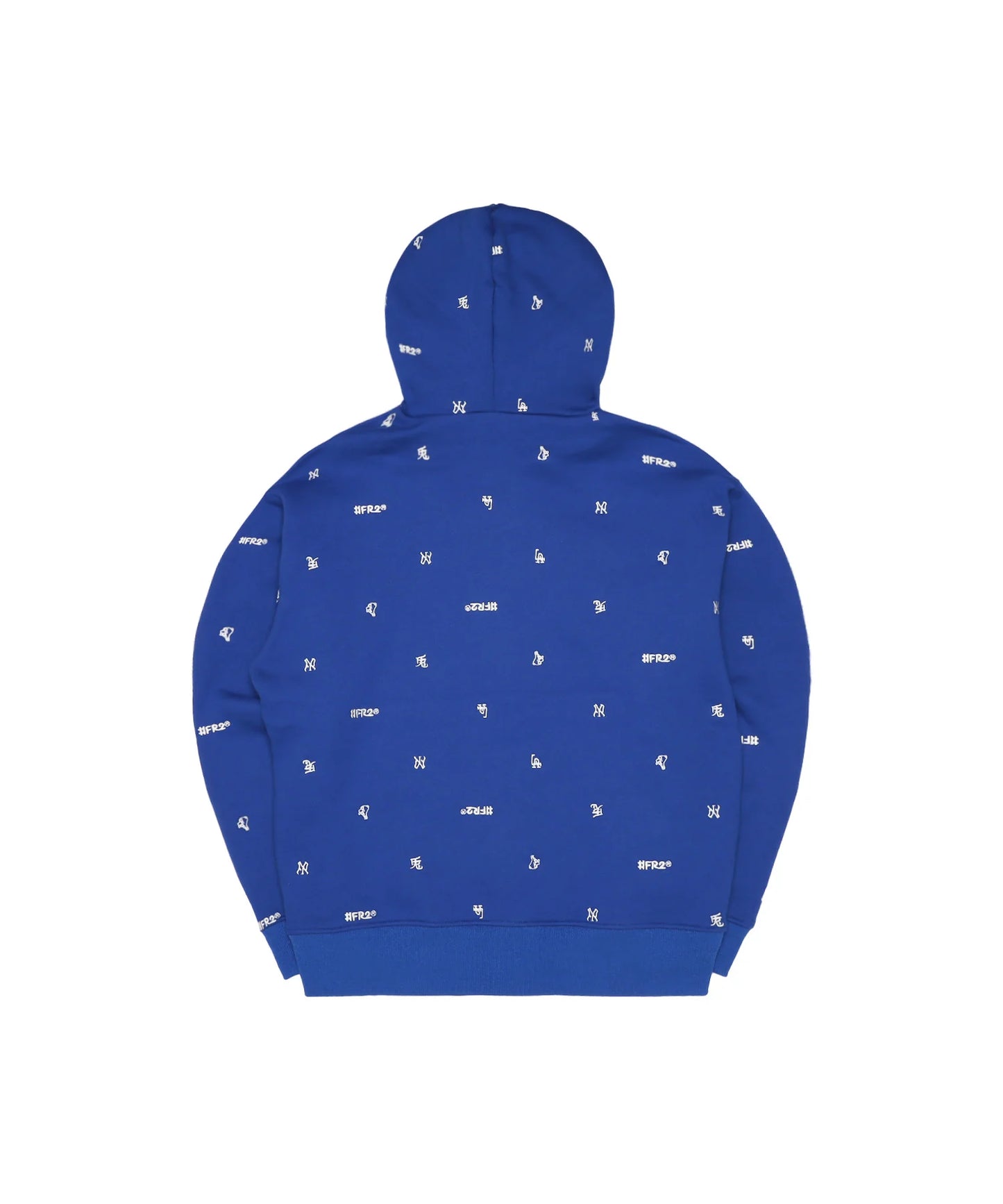 Full Pattern Icon Logo Zip‐up Hoodie