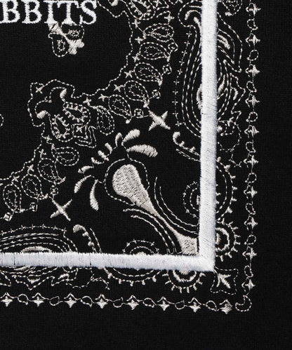 Embroidery Paisley Pattern Zip-up Hoodie