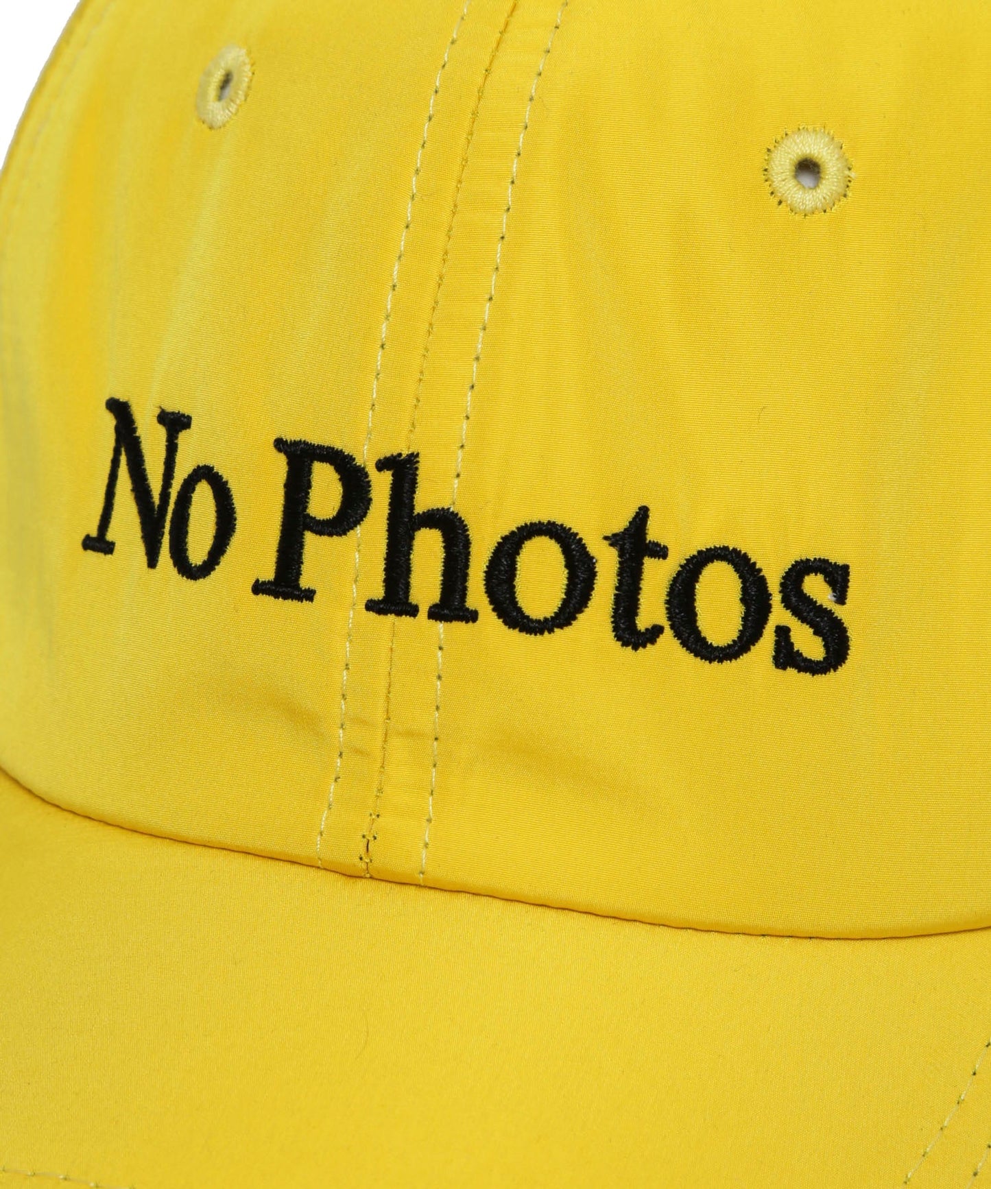 No Photos Embroidery Six Panel Cap[FRA382]