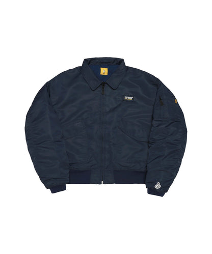 Embroidery Nylon Flight Jacket