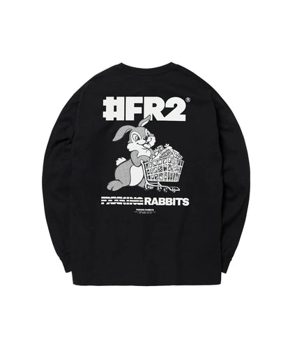 Rabbit with Shopping Cart Long-sleeve T-shirt[FRC4117]