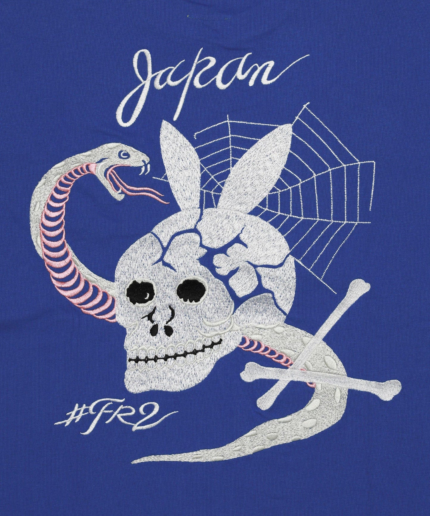 Embroidery Snake ＆ Skull Longsleeve T-shirt