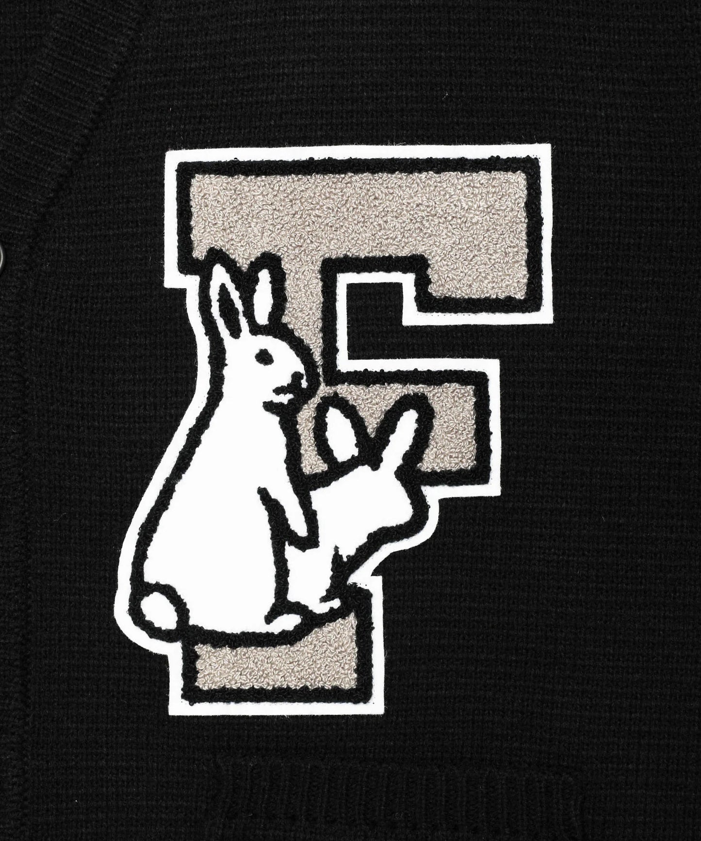 F Logo Lettered Cardigan