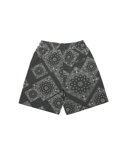 Original Paisley Pattern Sweat Short Pants