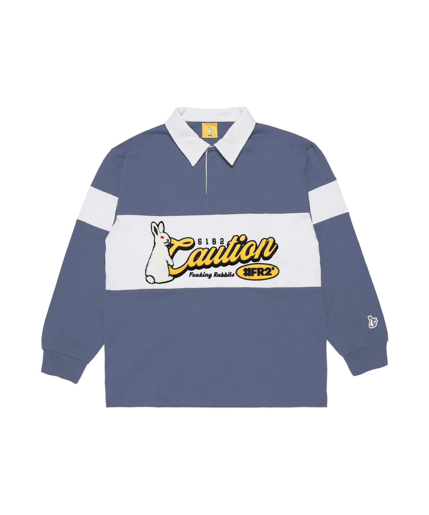 Caution Rabbit Classic Rugby Long-sleeve Shirt