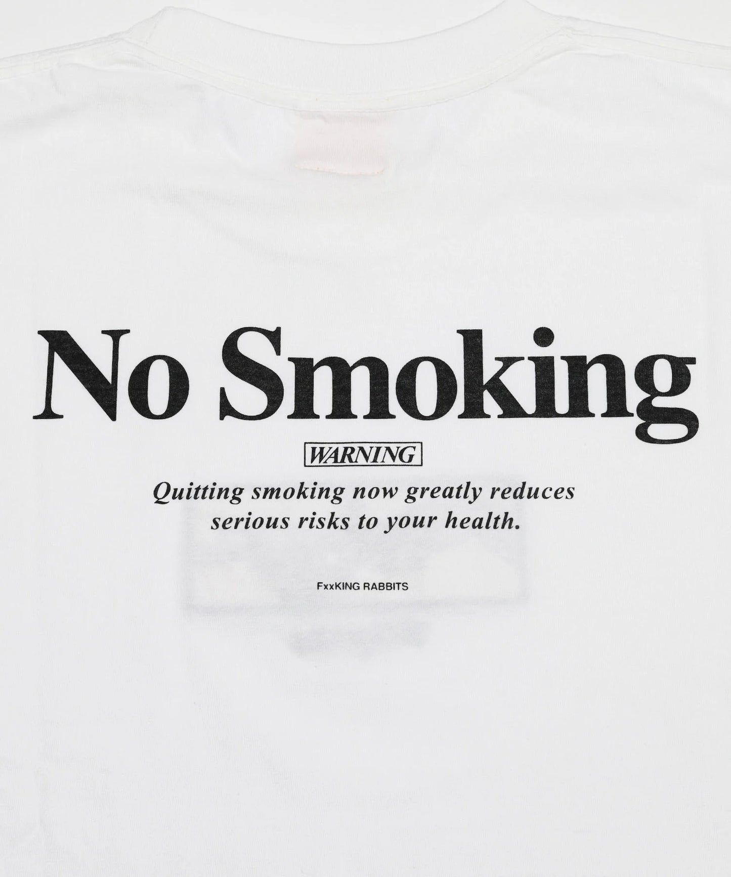 Embroidery No Smoking Art T-shirt