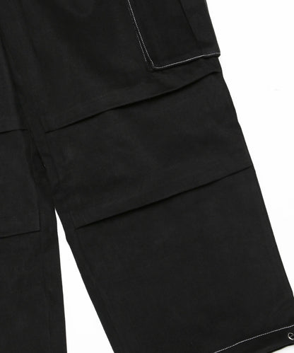 Contrast stitch Wide Pants