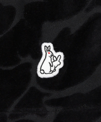 Pile Jacquard Rabbits Camo Short Sleeve Shirt