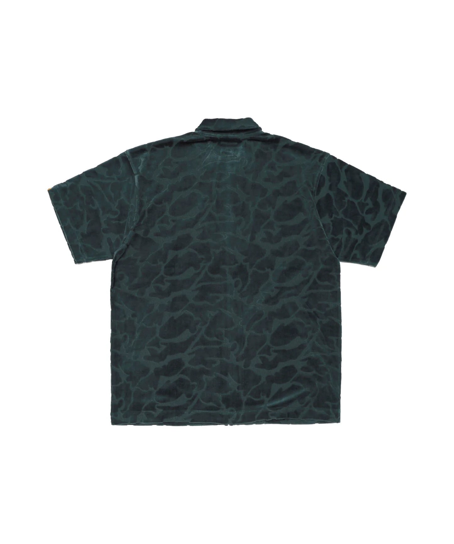 Pile Jacquard Rabbits Camo Short Sleeve Shirt