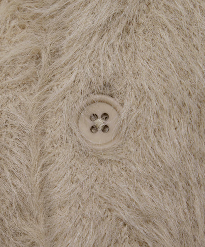 Feather yarn Cardigan