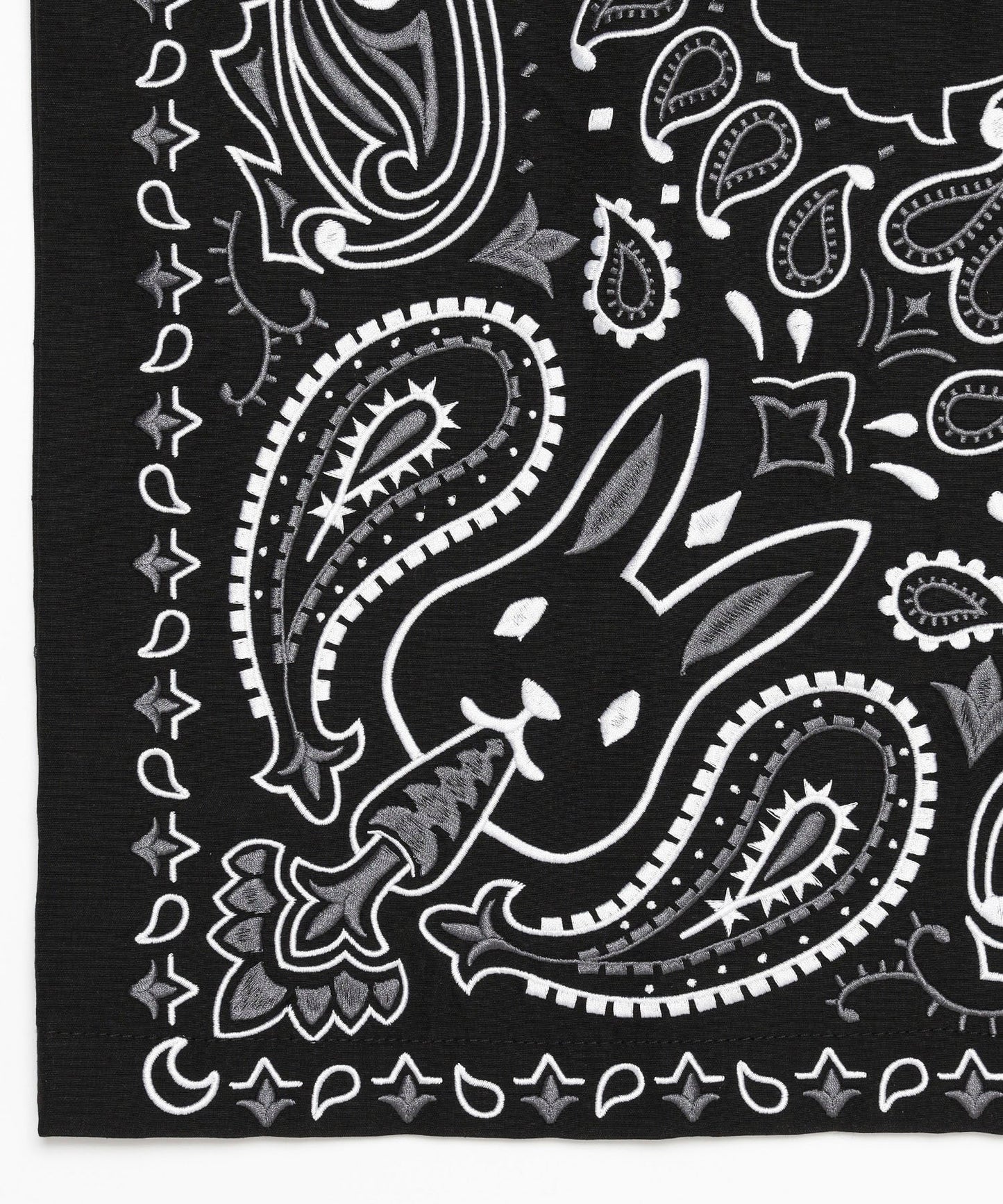 Embroidery Paisley Pattern Short-sleeve Shirt