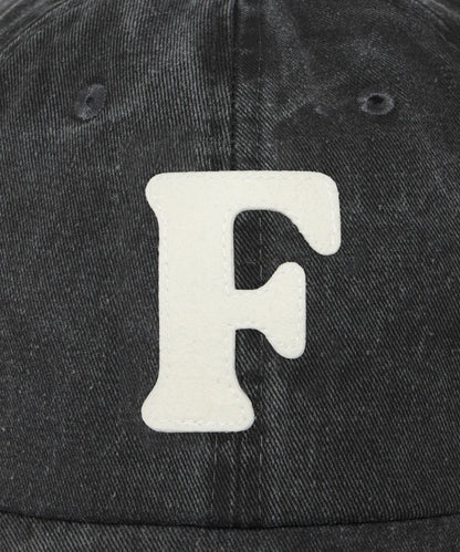 F Logo Garment Dye Cap