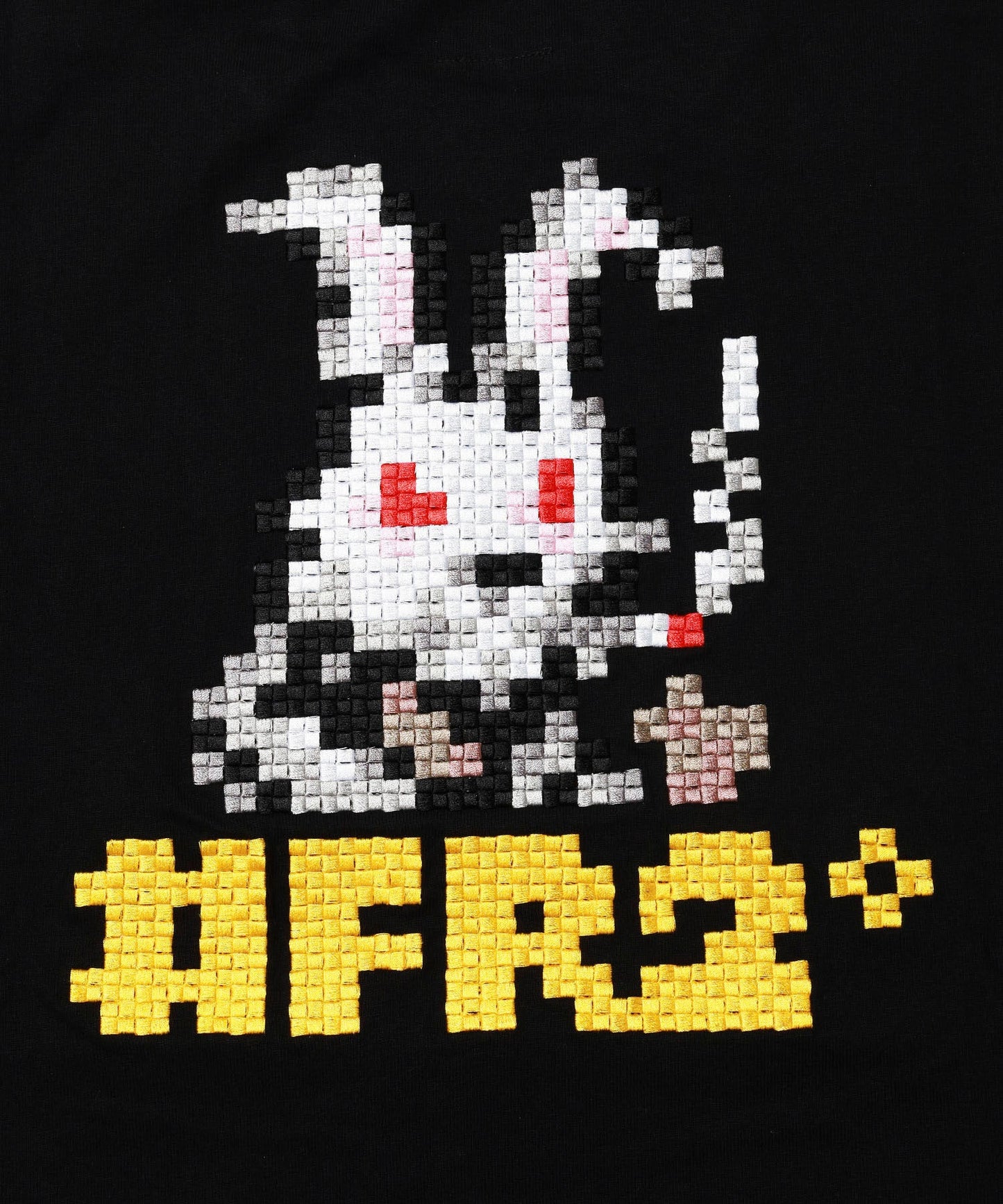 Embroidery Pixcel Art T-shirt