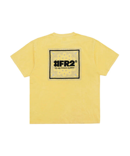 Acid Wash Embroidery Paisley T-shirt