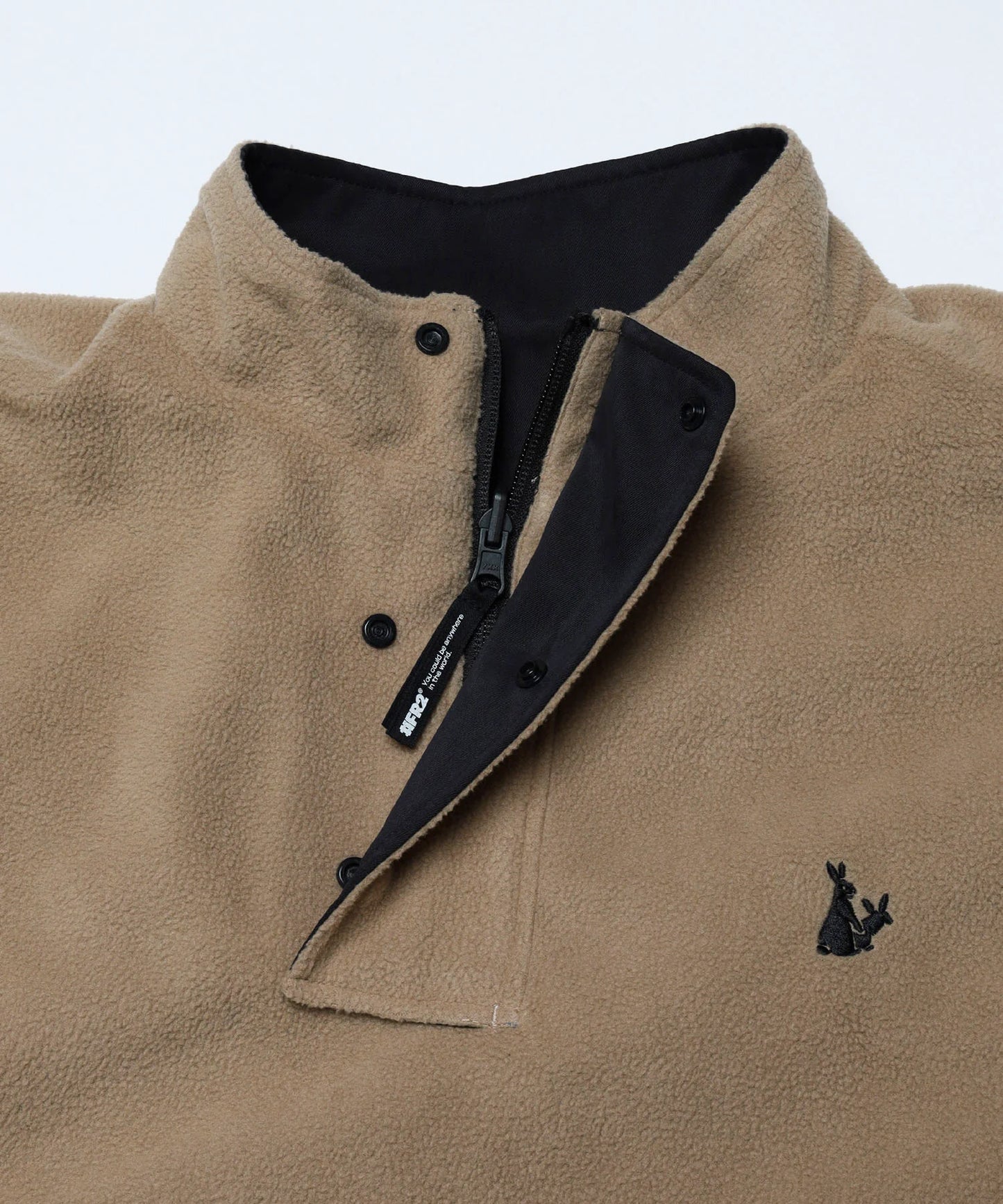 Rabbits Icon Reversible Half Zip Blouson