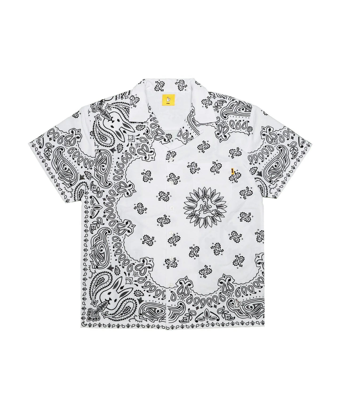 Embroidery Paisley Pattern Short-sleeve Shirt