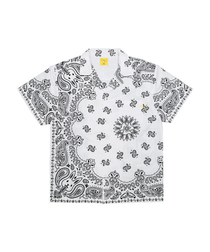 Embroidery Paisley Pattern Short-sleeve Shirt