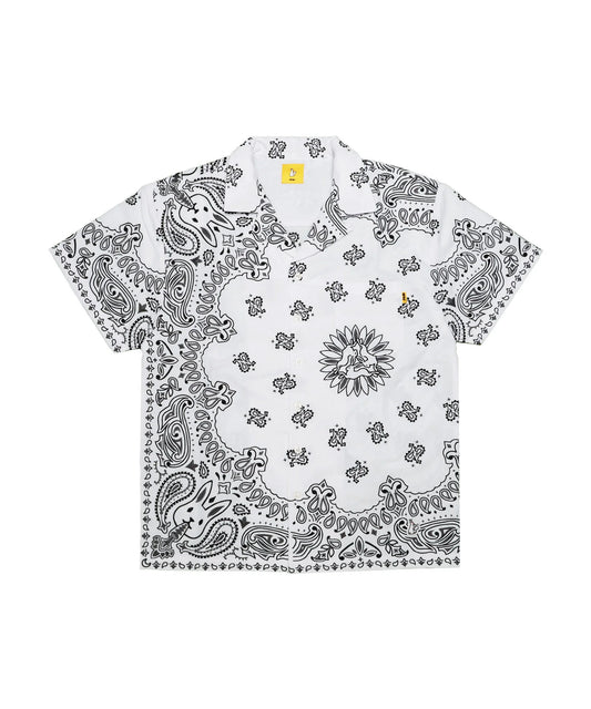 Embroidery Paisley Pattern Short-sleeve Shirt