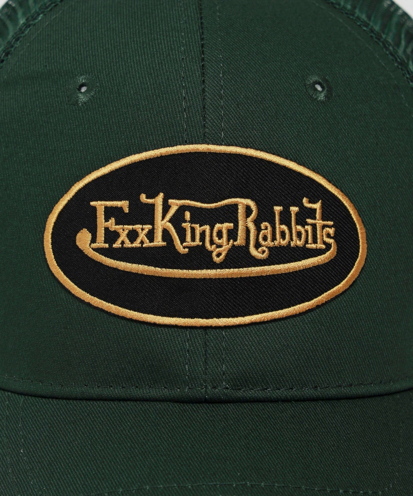 Fxxking Rabbits Logo Embroidery Mesh Cap