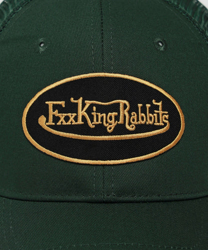 Fxxking Rabbits Logo Embroidery Mesh Cap