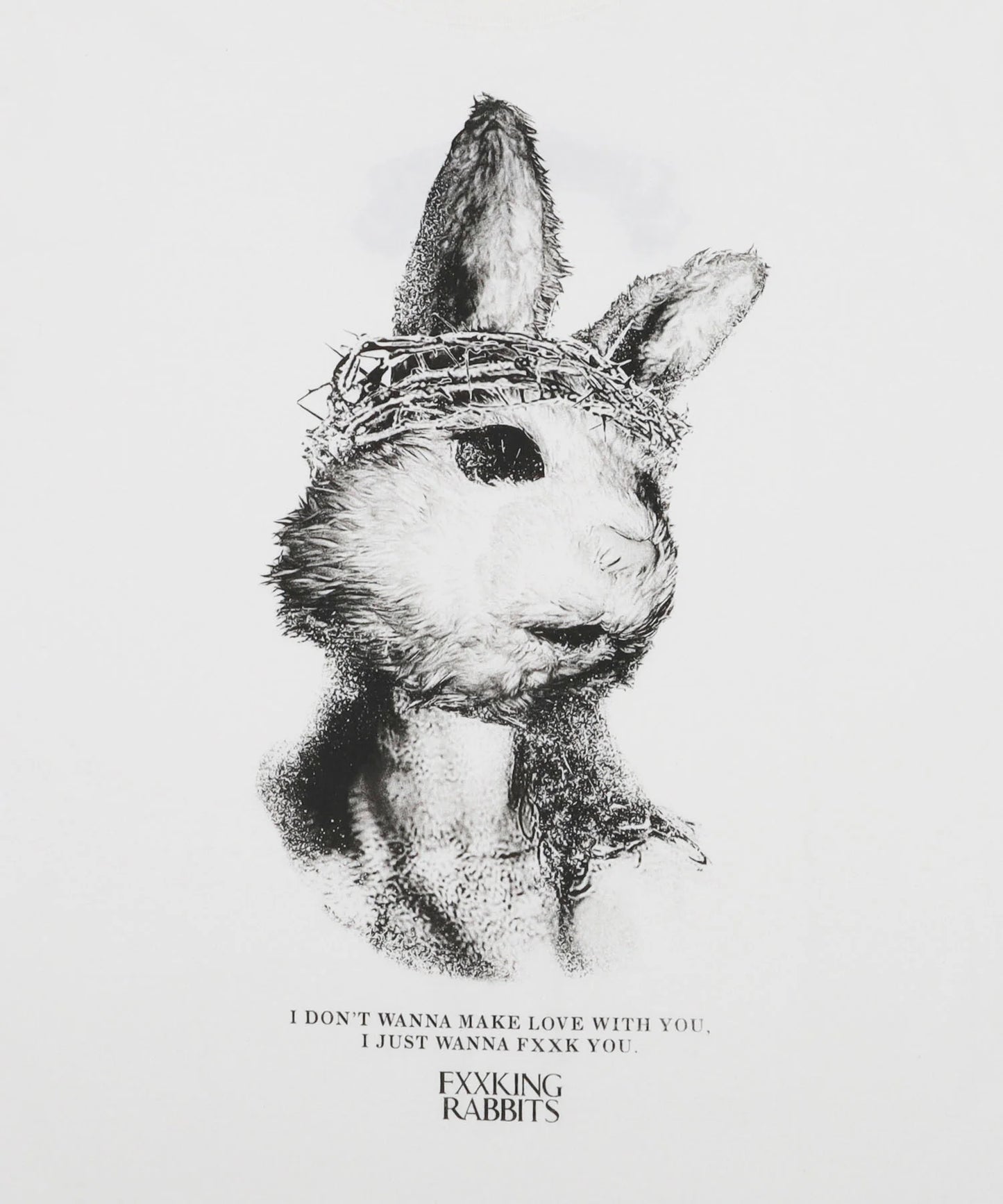 Rabbit Jesus Garment Dye T-shirt
