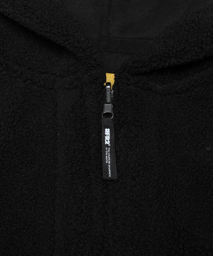 Boa Fleece Reversible Half Zip Blouson Hoodie